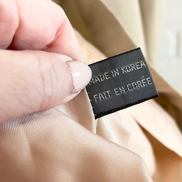 NWT Vintage Eaton Trenchcoat Dead stock Men/Unisex Cream Utility Military 44S - Picture 14 of 16